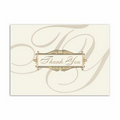 Scripted Thank You Thank You Card - Gold Lined Ecru Envelope